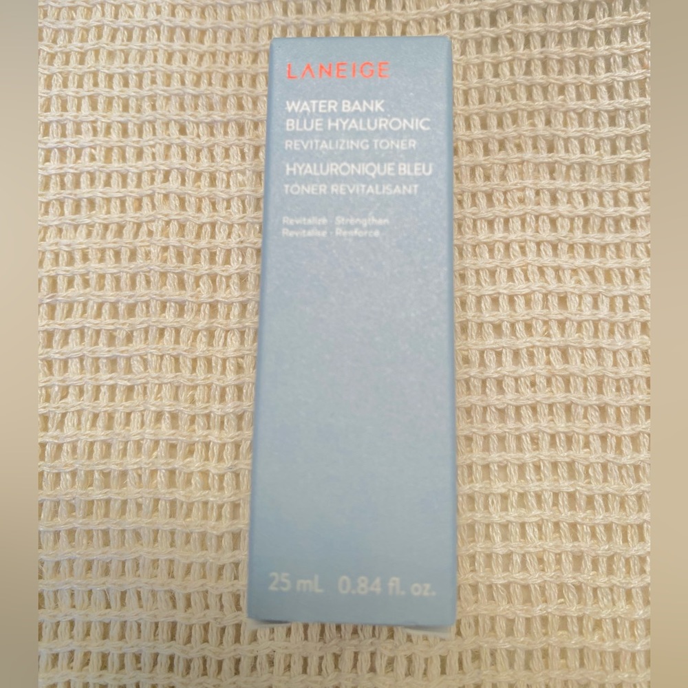 NEW! LANEIGE WATER BANK BLUE HYALURONIC REVITALIZING TONER 25ml